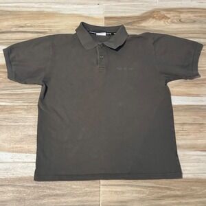 Porsche Design Drivers Selection Mens Polo Shirt Olive Brown Large Made Portugal